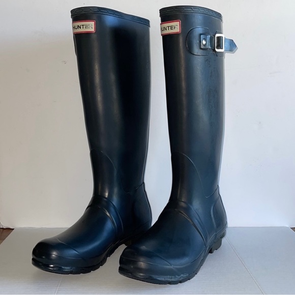 Original Tall Hunter Rainboots Size 7 - Picture 2 of 3
